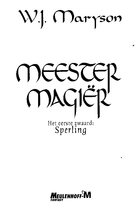 Meester Magier - eerste zwaard - Sperling