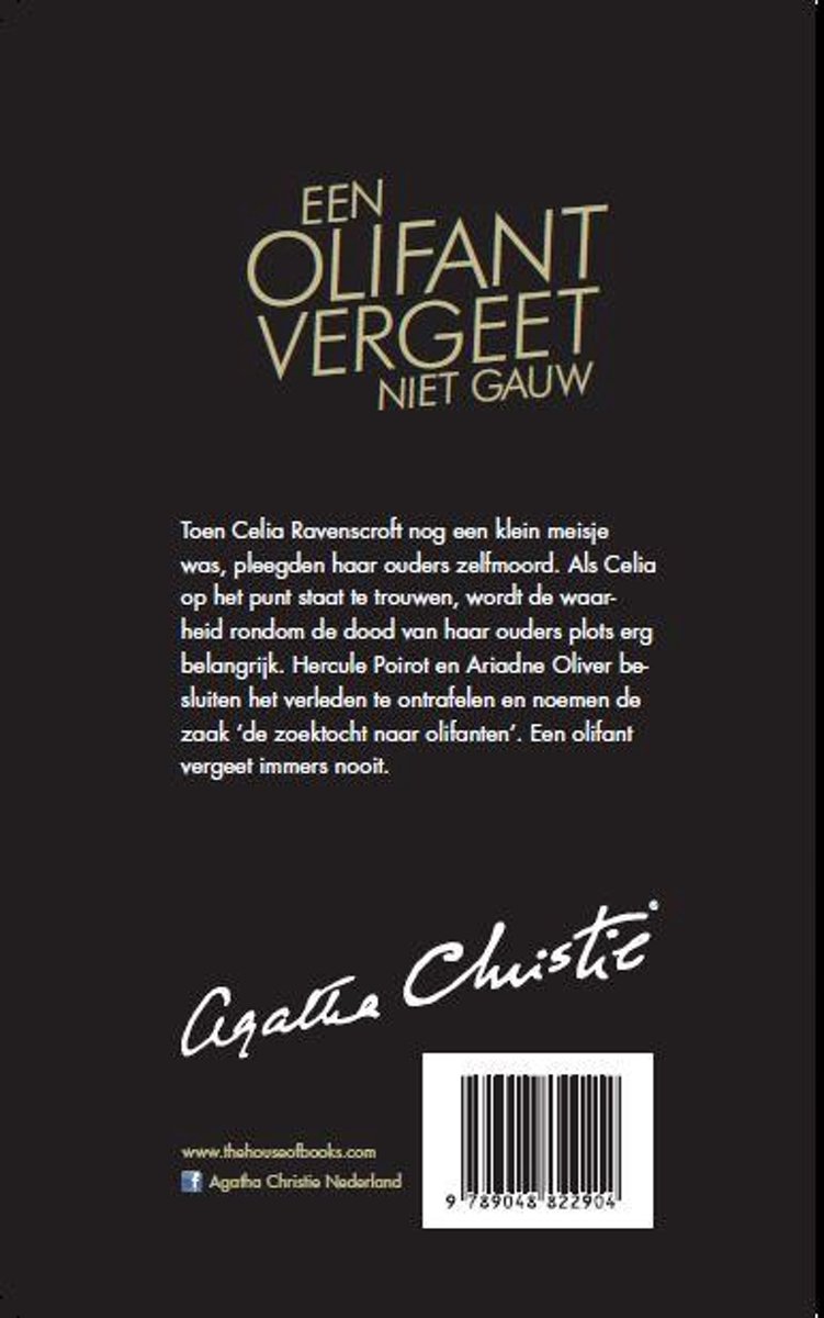 Agatha 18 - Een Olifant Vergeet Niet Gauw